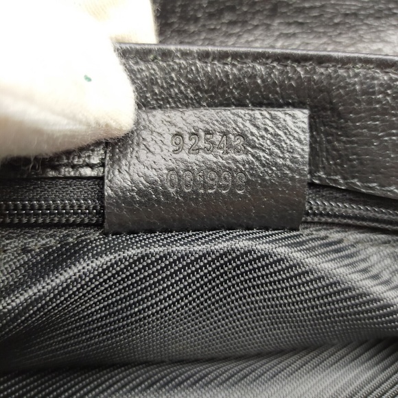 Gucci Belt Bag Black Logo Canvas - Picture 9 of 9